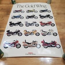 Honda 1988 GOLD WING Heritage Motorcycle Poster MINT Honda OEM NOS for sale  Shipping to South Africa