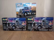 Lote de 3 Kits de Modelos de Plástico Revell Peterbilt 359 Nova Caixa Aberta, Sacos de Peças Seladas, usado comprar usado  Enviando para Brazil