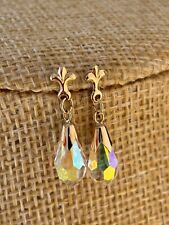 aurora borealis earrings 9ct gold for sale  NEWTON-LE-WILLOWS
