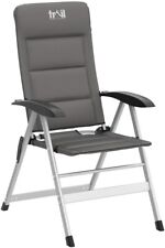 Trail Reclining Camping Chair Folding Aluminium Recliner Sponge Padded  for sale  Shipping to South Africa