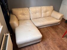 Cream leather shape for sale  DARTFORD