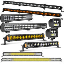 20"/30"/40" Led Light Bar Spot Flood Combo Off Road Truck Driving + 4" Cube Pods for sale  Shipping to South Africa