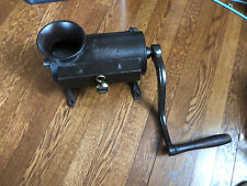 Antique Hand Crank Cast Iron Table Top Tobacco Chopper Shredder Grinder, used for sale  Shipping to South Africa