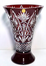 Bleikristall vase weinrot gebraucht kaufen  Stöcken