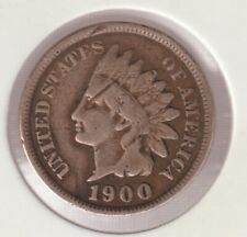 Centavo cabeza india de cobre 1900 colección de monedas antiguas de Estados Unidos centavo escudo de la libertad EE. UU. segunda mano  Embacar hacia Mexico