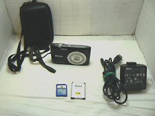 Câmera digital Nikon Coolpix S2600, preta, 14,0 MP, zoom óptico 5x. Testado. comprar usado  Enviando para Brazil