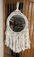 Mirror macrame woven for sale  Pittsburgh