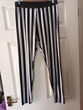 Black and white striped leggings from primark. Size 18  for sale  HUNTINGDON
