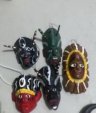 5 african hand carved mask for sale  Millers Creek