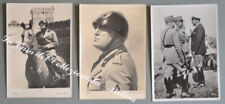 Mussolini. tre cartoline usato  Pistoia