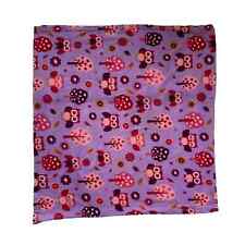 Safety First 1ST  Purple Pink Owl Trees Baby Blanket Lovey Security Kids Fleece  for sale  Shipping to South Africa