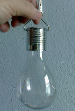 Solar powered hanging light bulb shape LED light - night light, path light. for sale  Shipping to South Africa