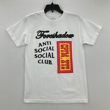 Camisa masculina clube social anti-social pequena branca manga curta tripulação casual masculina comprar usado  Enviando para Brazil