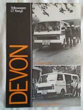 VW LT Devon 12, 15 & 16 Seater Bus brochure undated English text for sale  KINGS LANGLEY