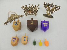 VINTAGE JUDICA DREIDELS, SHALOM, MENORA for sale  Shipping to South Africa