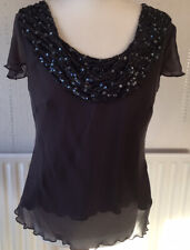 Minuet Lovely Grey Sequin Cowl Neck Top. Size 14. New. for sale  Shipping to South Africa