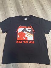 Camiseta masculina preta Metallica Kill Em All Heavy Metal nova comprar usado  Enviando para Brazil