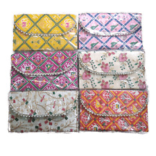 Atacado 6 peças bolsa feminina multicolorida indiana feita à mão bolsa étnica comprar usado  Enviando para Brazil