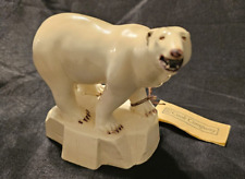 Escultura esculpida em urso polar marfim cultivado por Cook Company EUA comprar usado  Enviando para Brazil