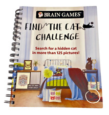 Find the Cat Challelnge Spiral Bound Book by Brain Games 125 Cat Searches 2020 comprar usado  Enviando para Brazil