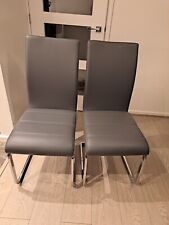 Dining chairs grey for sale  BENFLEET