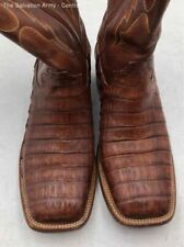 men cowboy boots crocodile leather for sale  Detroit