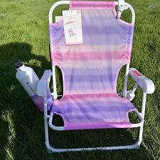 Tommy BAHAMA Folding Stripe Beach Chair With Cup Holder for sale  Shipping to South Africa