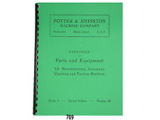 Potter & Johnston 5A #2 máquina automática de esa lista de piezas de torno Manual * 709 segunda mano  Embacar hacia Spain