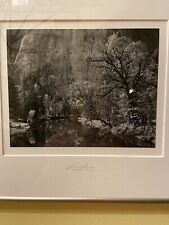Ansel Adams Merced River cliffs Embossed Signature Authorized Edition Gallery for sale  Chicago