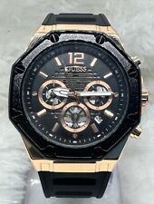 Usado, Relógio de pulso masculino Amazing Guess pulseira de silicone cronógrafo quartzo indicador de data comprar usado  Enviando para Brazil