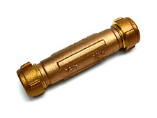 Tubo de cobre 3/8" 1/2" tubo de compressão latão acoplamento de união 5" de comprimento comprar usado  Enviando para Brazil