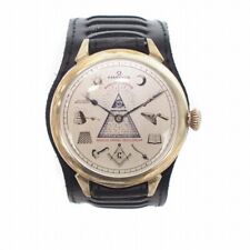 Reloj Omega Annuit Coeptis para hombre dorado 50 mm redondo automático vintage hecho en Suiza segunda mano  Embacar hacia Mexico