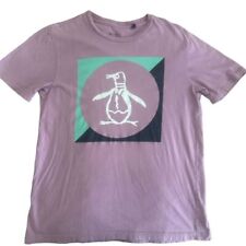 Camiseta Original Penguin Para Hombre Púrpura Cuello Redondo M Calce Relajado Manga Corta Camiseta, usado segunda mano  Embacar hacia Argentina