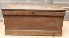 Antique Pine Carpenters Chest Wooden Tool Box Storage Coffee Table + Key - 254 for sale  NEWCASTLE UPON TYNE