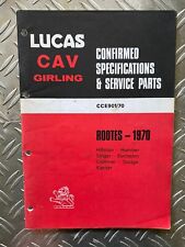 Lucas girling parts for sale  BRECON