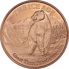 Lote de 100 - 1 oz redondo de cobre - oso gigante, usado segunda mano  Embacar hacia Argentina