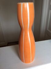 Pottery vase orange for sale  ILMINSTER