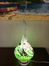 Green candle lamp crystal (French manufacture) d'occasion  Expédié en Belgium
