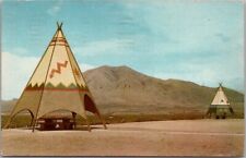 SIERRA BLANCA, Texas Postcard ROADSIDE PARK Picnic Benches / Tepees - 1971, used for sale  Shipping to South Africa