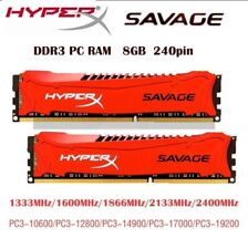 HyperX DDR3 RAM 4GB 2x4GB 8GB 2x8G 16GB 1333 1600 1866 2133 2400 240Pin For PC, used for sale  Shipping to South Africa