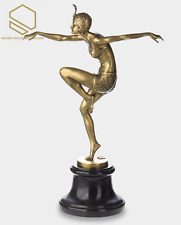 Rzeźba złota z brązu tancerka "Con Brio" F. Preiss Art Deco, używany na sprzedaż  PL