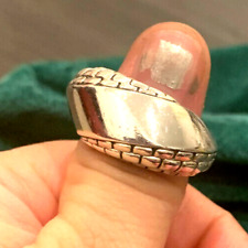 John Hardy Jai Size 6 Twisted Swirl Boxchain Sterling Silver Ring for sale  Shipping to South Africa