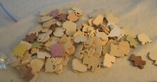lot of  Wooden Ornate craft woodworking SHAPES HEARTS BEARS CRAFT UNFINISHED  for sale  Shipping to South Africa