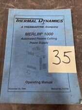 Thermadyne Thermal Dynamics Merlin 1000 Operating Manual for sale  Shipping to South Africa