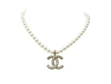 Collier chanel logo d'occasion  France