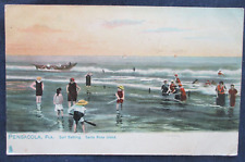 Cartão postal ca1910 Pensacola Florida Surf Bathing Santa Rosa Island comprar usado  Enviando para Brazil