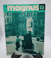 Magnus 12-16 livro de música órgão acordes #8 1959 Let's All Sing comprar usado  Enviando para Brazil