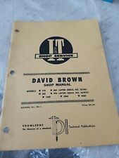 I&T DAVID BROWN SHOP Tractor  MANUAL Models: 770, 780, 1200, 880,990 ect (DB-1)  for sale  Canal Fulton