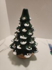 Hermoso árbol de Navidad iluminado de cerámica con colocación de pieza de color personalizable segunda mano  Embacar hacia Argentina