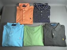 LOTE de 5 Camisas Polo Ralph Lauren Masculinas 2XL Algodão Multicolorido comprar usado  Enviando para Brazil